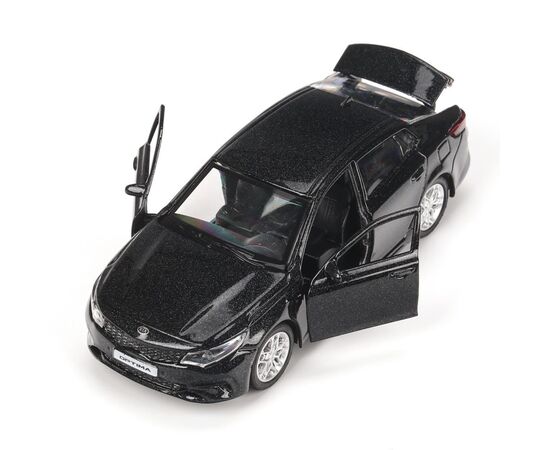 Машина сувенирная "Kia Optima", металл, 12 см, двери, багажник, инерция, черный
