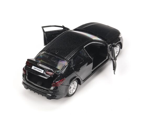Машина сувенирная "Kia Optima", металл, 12 см, двери, багажник, инерция, черный