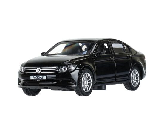 Машина сувенирная "Volkswagen Passat", металл, 12 см, двери, багажник, инерционная, черный
