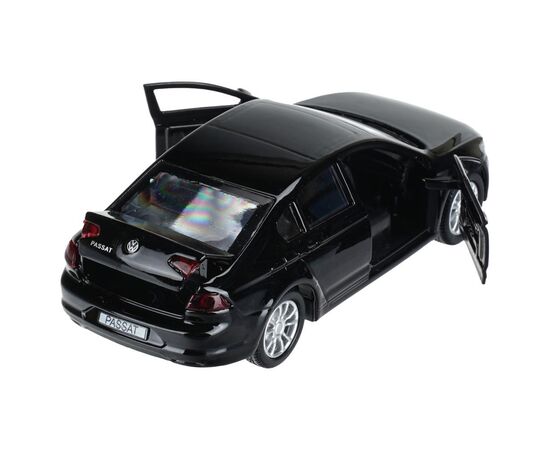 Машина сувенирная "Volkswagen Passat", металл, 12 см, двери, багажник, инерционная, черный