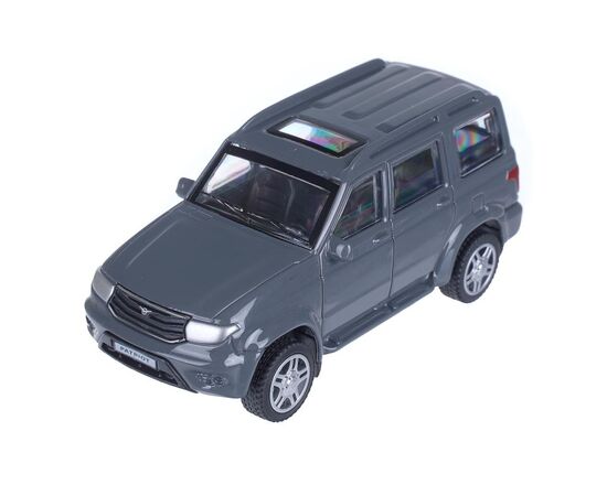 Машина сувенирная "UAZ Patriot", металл, 10,5 см, инерция, серый