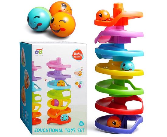 Игра горка с шариками "Веселые скаты", высота 41 см
