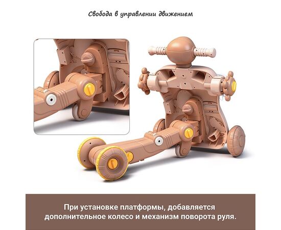 Многофункциональная каталка-ходунки + развивающий игровой столик
