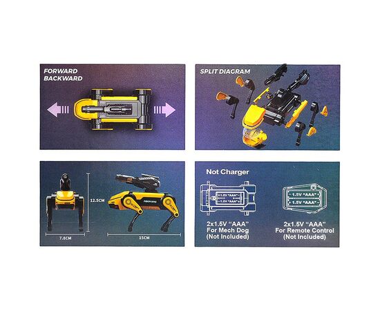 Радиоуправляемый робот-конструктор Mech Dog, 26 деталей