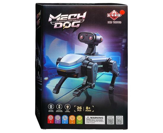 Радиоуправляемый робот-конструктор Mech Dog, 26 деталей (белый)
