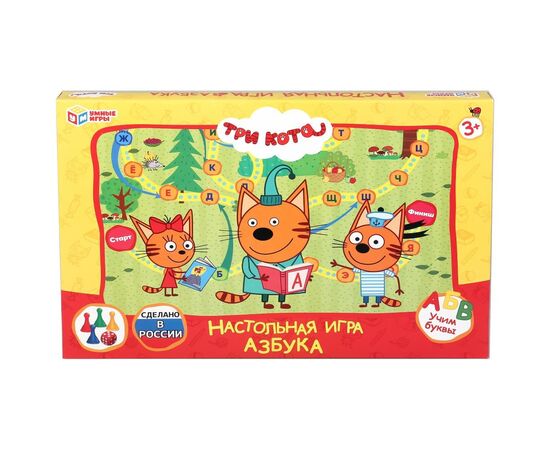 Настольная игра-ходилка "Три кота. Азбука"