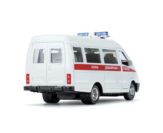 Машина металлическая ГАЗ газ-3221 "газель" СКОРАЯ длина 12,2 см