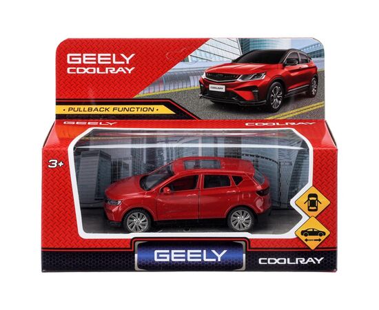 Машина металлическая "Geely Coolray", цвет красный, 10,5 см