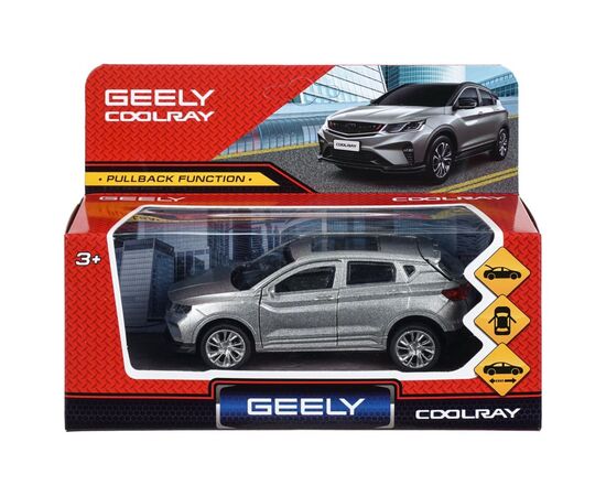 Машина металлическая "Geely Colray", цвет серебристый, 12 см