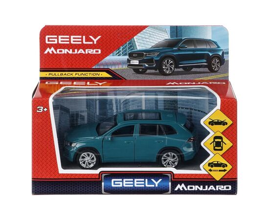 Машина металлическая "Geely Monjaro", цвет изумрудный, 12 см