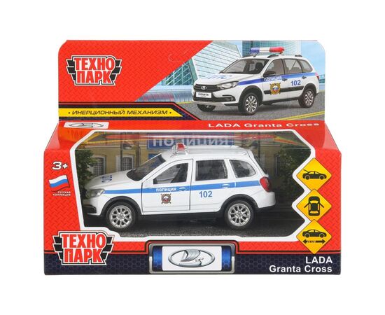Машина металлическая "LADA Granta Cross Полиция" 12 см,