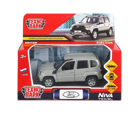 Машина металл LADA NIVA travel 12 см,серый цвет