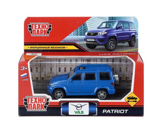 Машина металлическая UAZ patriot 10,5 см, синий цвет