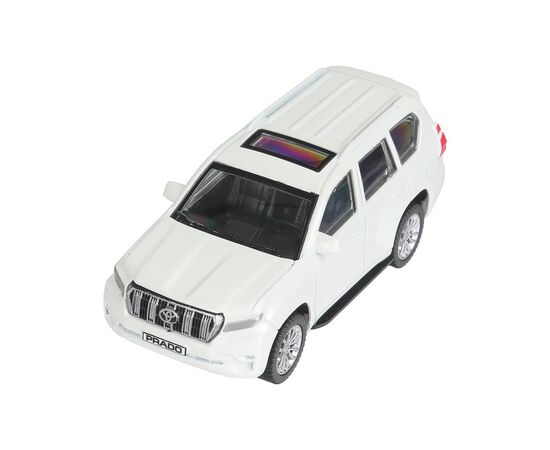 Машина металлическая "Toyota Land Cruiser Prado" цвет белый, 10,5см