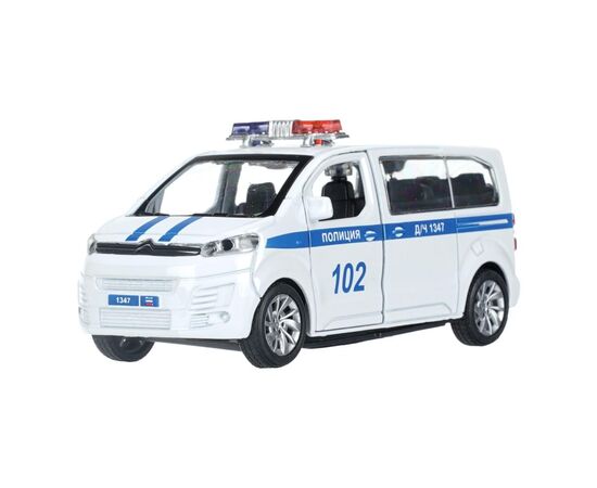 Машина металлическая "Citroen SpaceTourer. Полиция", цвет белый, 12 см