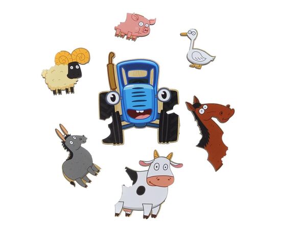 Рамка-вкладыш из дерева "Синий Трактор"