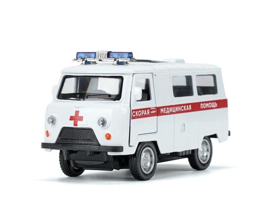 Машина металлическая "УАЗ-452 "буханка" Скорая" со светом, звуком, 10,5 см