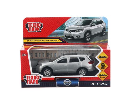 Машина металлическая "Nissan X-Trail" цвет серебристый, 12 см