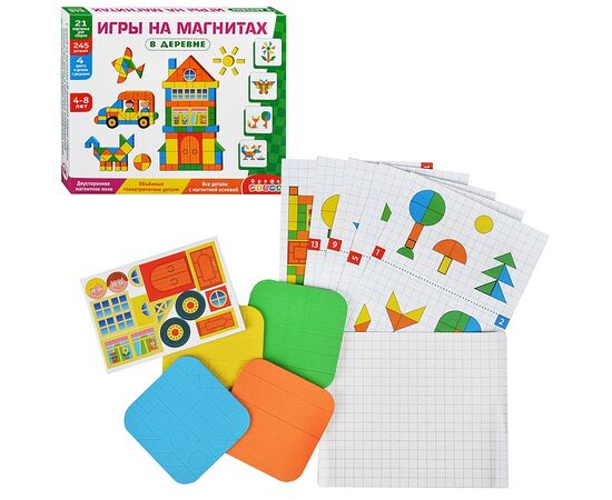 Магнитная мозаика "В деревне", 21 картинка