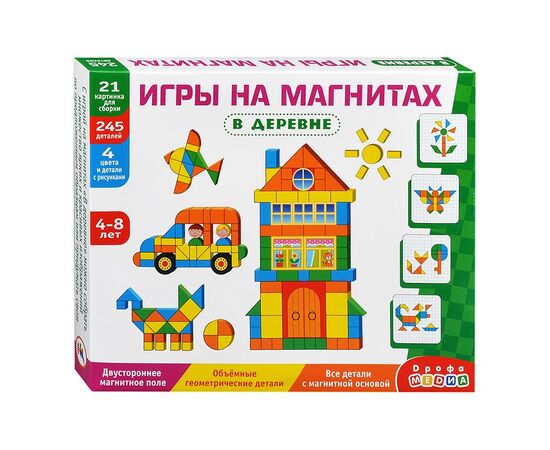 Магнитная мозаика "В деревне", 21 картинка