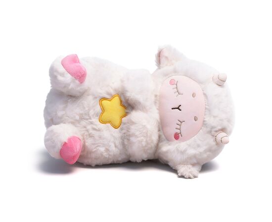 Мягкая игрушка со звуком для малышей "Овечка соня"