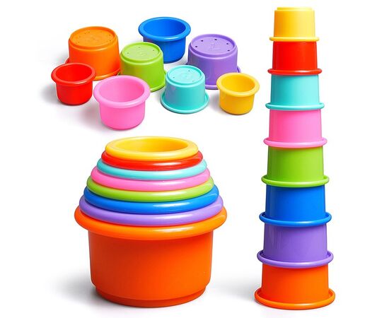 Пирамидка "Волшебные чашечки", 8 элементов