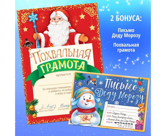 Большой новогодний подарочный набор "12 книг, грамота и письмо Деду Морозу"
