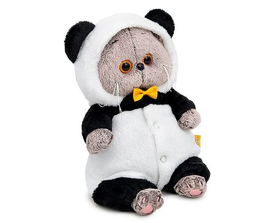 Мягкая игрушка "Кот Басик BABY в кигуруми "Панда" 22 см