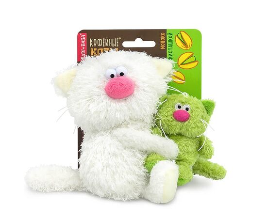 Мягкая игрушка "Кот Молоко с фисташкой Коллекция "Сиропчики"