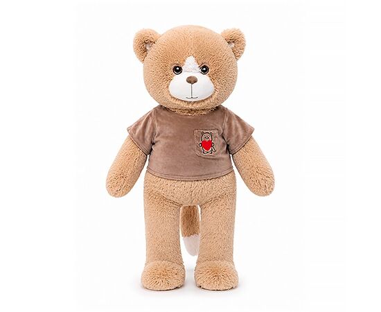 Мягкая игрушка "Кот Макс в серо-бежевой майке", 61 см