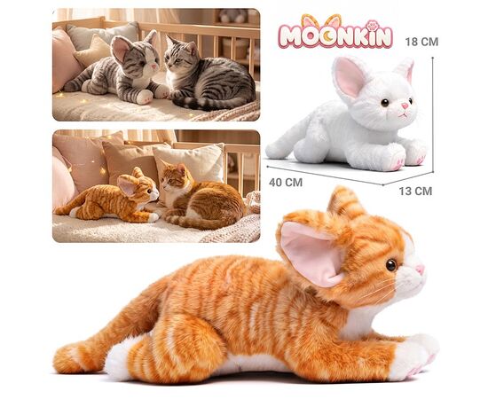 Мягкая игрушка "Кошка Снежинка", цвета в ассортименте, 35 см