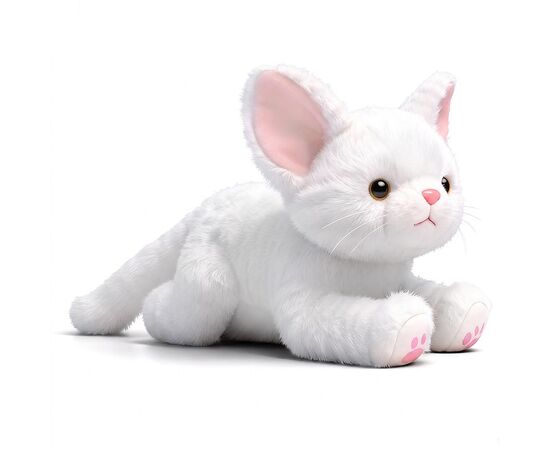 Мягкая игрушка "Кошка Снежинка", цвета в ассортименте, 35 см