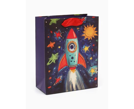 Пакет подарочный "Космос" 12 × 15 × 5,5 см