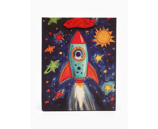 Пакет подарочный "Космос" 12 × 15 × 5,5 см