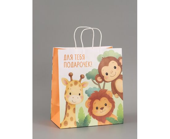 Пакет подарочный "Для тебя подарочек" 28×32×15 см