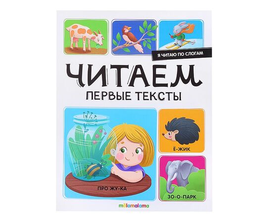 Детская книжка "Я читаю по слогам. Читаем первые тексты"