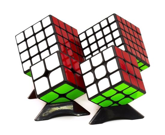 Набор кубиков "ShengShou Mr. M 2×2, 3×3, 4×4, 5×5", черный