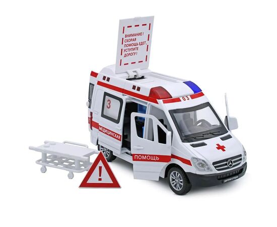 Машинка металлическая "Mercedes-Benz Sprinter: Скорая помощь", 15 см