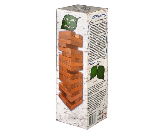 Настольная игра на баланс "Башня" из дерева