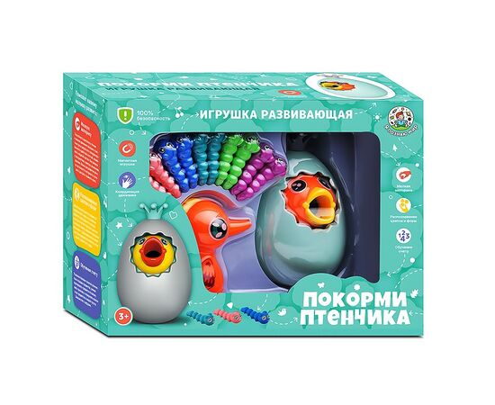 Игра развивающая магнитная "Покорми птенчика"