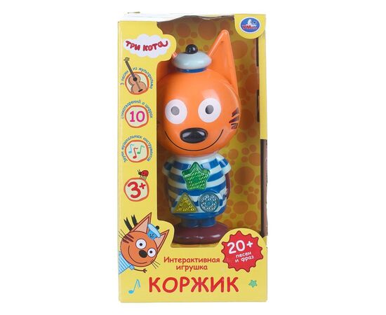 Музыкальная игрушка "Сказочник Коржик Три кота" 20 песен и фраз