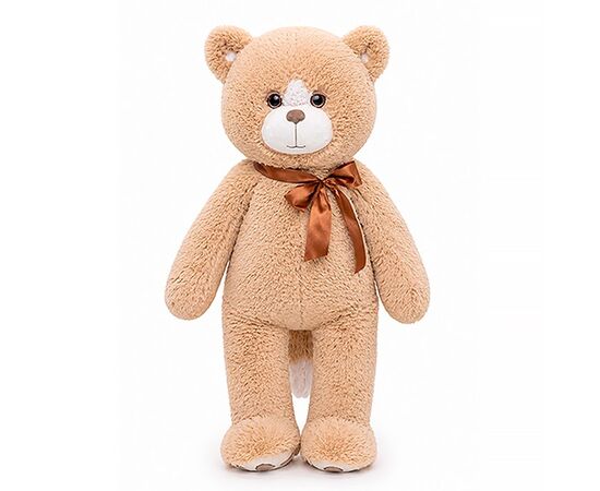 Мягкая игрушка "Кот Макс с бантом" цвет кофейный, 61 см