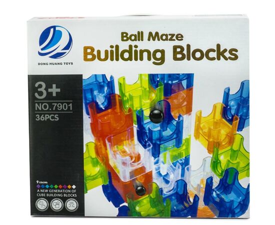 Динамический конструктор с шариками "Ball Maze Building Blocks", 36 деталей