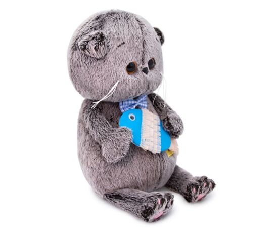 Мягкая игрушка Басик BABY с рыбкой 20см
