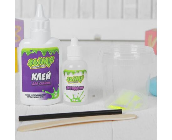 Набор для изготовления лизуна "Slime Лаборатория: светящийся желтый"