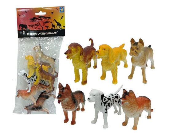 Игровой набор животных "Собаки", 6 штук