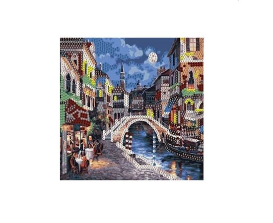 Картина из пайеток с подрамником "Венецианский мост"