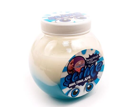 Лизун "Slime Mega Mix", 500 гр, синий + белый