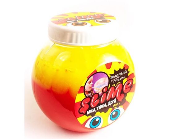 Лизун "Slime Mega Mix", 500 гр, желтый + клубничный
