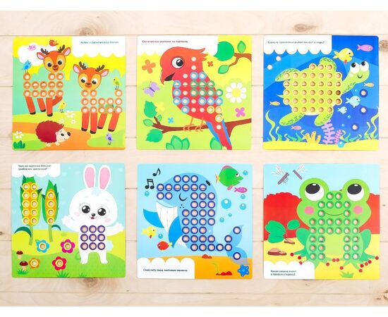 Веселая мозаика с карточками "Животные"